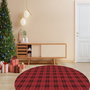 Conceptum Alfombra Woopamuk460 de 100 cm, Rojo y Negro